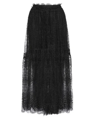 Ermanno Scervino Woman Maxi Skirt Black Size 4 Polyester, Polyamide