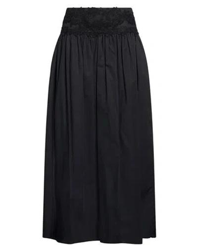 Ermanno Scervino Woman Maxi Skirt Black Size 6 Cotton, Viscose, Polyamide