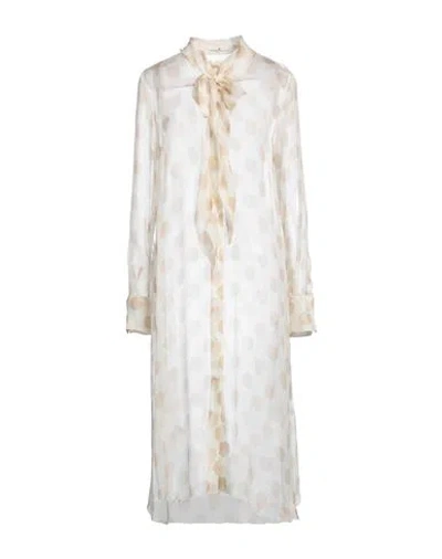 Ermanno Scervino Woman Midi Dress Beige Size 6 Silk