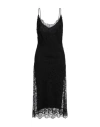 Ermanno Scervino Woman Midi Dress Black Size 8 Viscose, Polyester