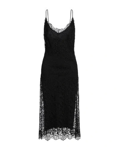 Ermanno Scervino Woman Midi Dress Black Size 8 Viscose, Polyester