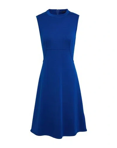 Ermanno Scervino Woman Midi Dress Blue Size 6 Virgin Wool, Polyamide, Elastane