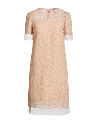 Ermanno Scervino Woman Midi Dress Blush Size 4 Polyester, Polyamide In Neutral