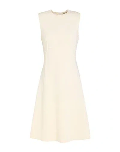 Ermanno Scervino Woman Midi Dress Cream Size 6 Virgin Wool, Polyamide, Elastane In White