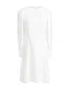 Ermanno Scervino Woman Midi Dress Off White Size 6 Acetate, Viscose, Polyester, Cotton, Polyamide