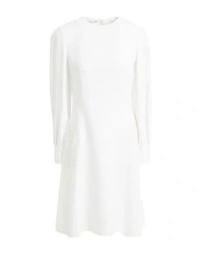 Ermanno Scervino Woman Midi Dress Off White Size 6 Acetate, Viscose, Polyester, Cotton, Polyamide