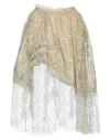 Ermanno Scervino Woman Midi Skirt Lime Green Size 2 Polyester, Polyamide In Green