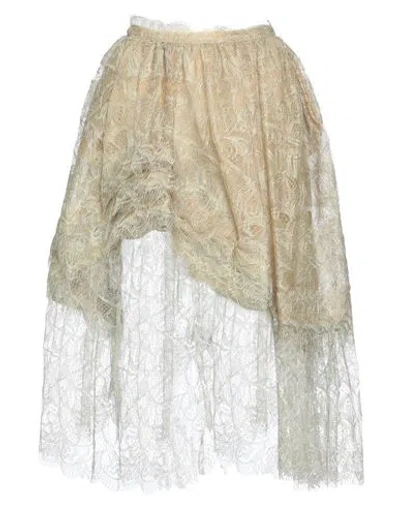 Ermanno Scervino Woman Midi Skirt Lime Green Size 2 Polyester, Polyamide
