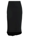 Ermanno Scervino Woman Midi Skirt Black Size 6 Viscose, Acetate, Lycra In Black