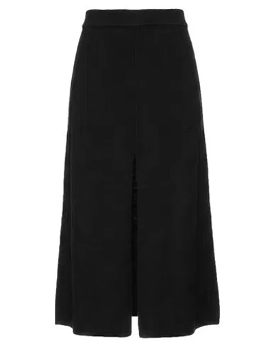 Ermanno Scervino Woman Midi Skirt Black Size Xs Virgin Wool, Cashmere