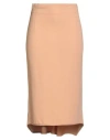 Ermanno Scervino Woman Midi Skirt Camel Size 4 Viscose, Acetate, Lycra In Brown