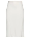 Ermanno Scervino Woman Midi Skirt Off White Size 4 Viscose, Acetate, Lycra
