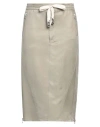 Ermanno Scervino Woman Midi Skirt Sage Green Size 4 Linen, Cotton
