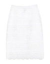 Ermanno Scervino Midi Skirts In White