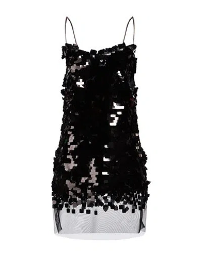 Ermanno Scervino Woman Mini Dress Black Size 4 Polyamide, Elastane, Polyester, Ecobrass, Glass