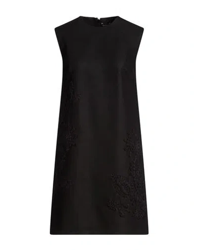 Ermanno Scervino Woman Mini Dress Black Size 6 Virgin Wool, Mohair Wool, Polyamide, Wool