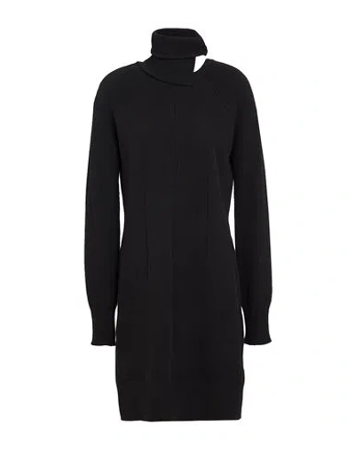 Ermanno Scervino Woman Mini Dress Black Size 6 Wool, Cashmere, Polyamide, Elastane