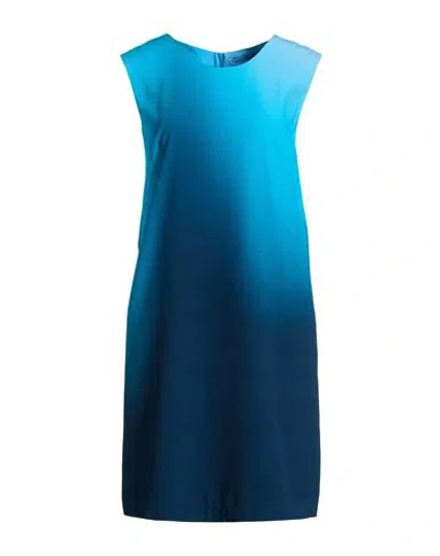 Ermanno Scervino Woman Mini Dress Blue Size 12 Viscose