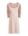 Ermanno Scervino Woman Mini Dress Blush Size 8 Polyester, Wool, Acrylic In Pink