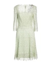 Ermanno Scervino Woman Mini Dress Light Green Size 8 Viscose, Polyester In Green