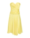 Ermanno Scervino Woman Mini Dress Pastel Yellow Size 8 Silk