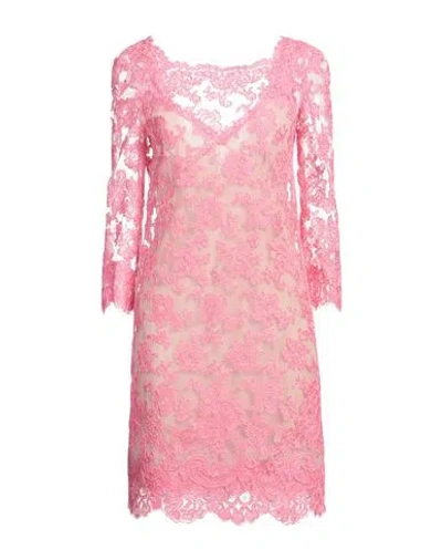 Ermanno Scervino Woman Mini Dress Pink Size 6 Polyamide, Elastane, Cotton, Polyester
