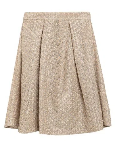 Ermanno Scervino Woman Mini Skirt Beige Size 6 Viscose, Polyamide, Polyester