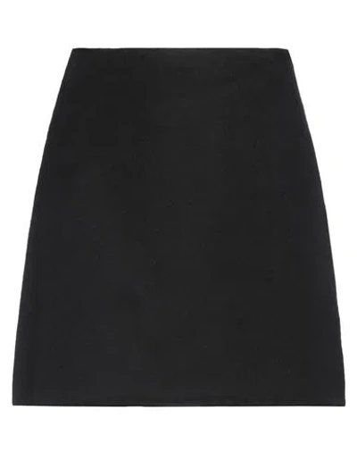 Ermanno Scervino Woman Mini Skirt Black Size 4 Virgin Wool, Cashmere