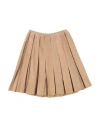 Ermanno Scervino Woman Mini Skirt Sand Size 6 Goat Skin In Beige