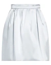 Ermanno Scervino Woman Mini Skirt Sky Blue Size 8 Silk, Elastane In Blue