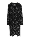 Ermanno Scervino Woman Overcoat & Trench Coat Black Size 10 Viscose, Polyester, Cotton