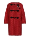 Ermanno Scervino Overcoats In Red