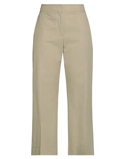 Ermanno Scervino Woman Pants Beige Size 10 Cotton, Elastane In Green