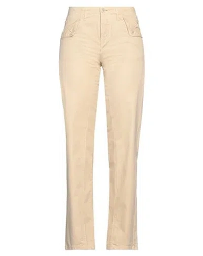 Ermanno Scervino Woman Pants Beige Size 6 Cotton