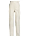 Ermanno Scervino Woman Pants Beige Size 2 Virgin Wool In White