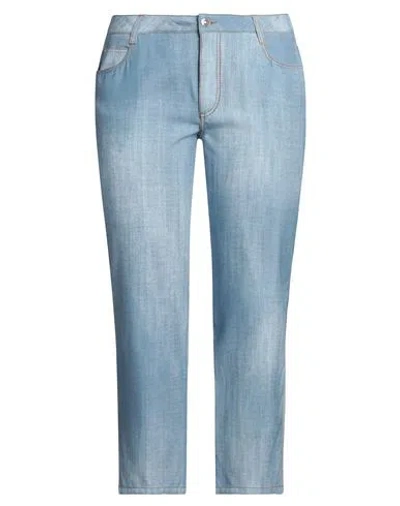 Ermanno Scervino Woman Pants Blue Size 10 Viscose
