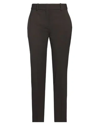 Ermanno Scervino Woman Pants Dark Brown Size 8 Virgin Wool, Elastane