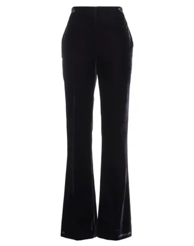 Ermanno Scervino Woman Pants Dark Purple Size 8 Viscose, Silk
