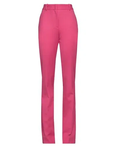 Ermanno Scervino Wool Blend Bootcut Trousers With Hidden Closure In Pink