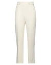 Ermanno Scervino Woman Pants Ivory Size 10 Viscose, Acetate In White