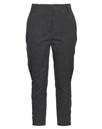 Ermanno Scervino Woman Pants Lead Size 8 Virgin Wool, Viscose, Polyamide In Gray