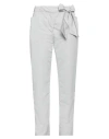 Ermanno Scervino Woman Pants Light Grey Size 6 Polyester In Grey