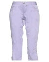 Ermanno Scervino Woman Pants Lilac Size 10 Cotton In Purple