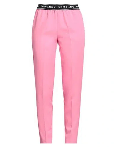Ermanno Scervino Woman Pants Pink Size 10 Polyester, Elastane