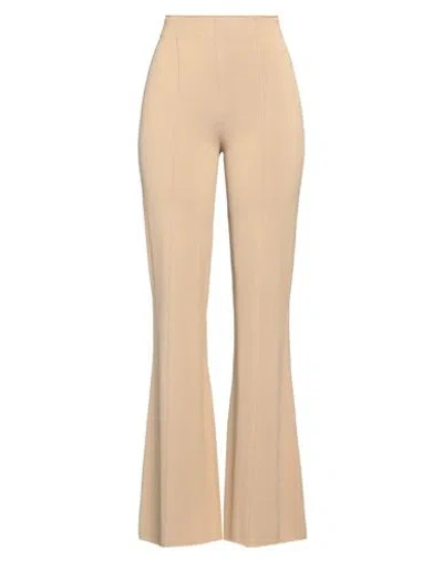 Ermanno Scervino Woman Pants Sand Size 6 Viscose, Polyester In Beige