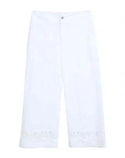 Ermanno Scervino Woman Pants White Size 4 Cotton, Polyester