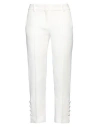Ermanno Scervino Woman Pants Ivory Size 6 Polyester, Viscose, Elastane In White