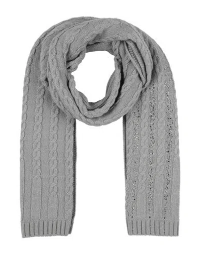 Ermanno Scervino Woman Scarf Light Grey Size - Virgin Wool, Acrylic, Glass In Gray