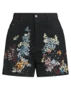 Ermanno Scervino Woman Shorts & Bermuda Shorts Black Size 4 Cotton, Elastane In Black