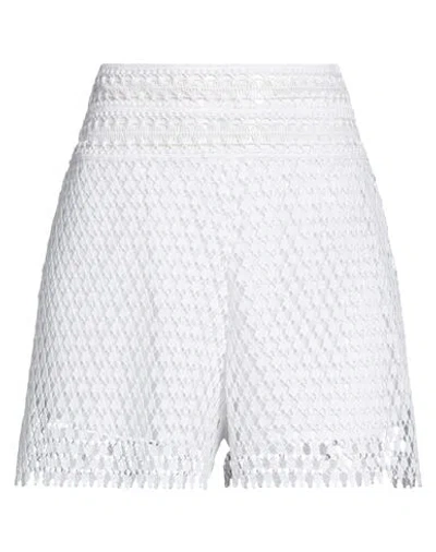 Ermanno Scervino Woman Shorts & Bermuda Shorts White Size 4 Polyester